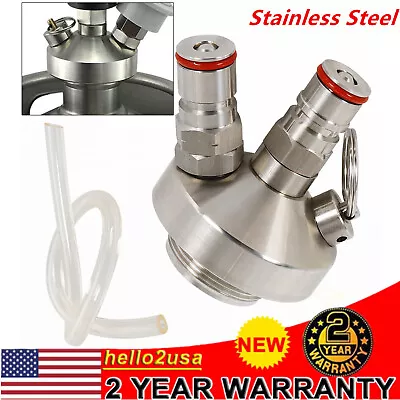 Mini Keg Beer Dispenser Stainless Keg Beer Growler Spear Tap Fuacet Dispenser • $22.80