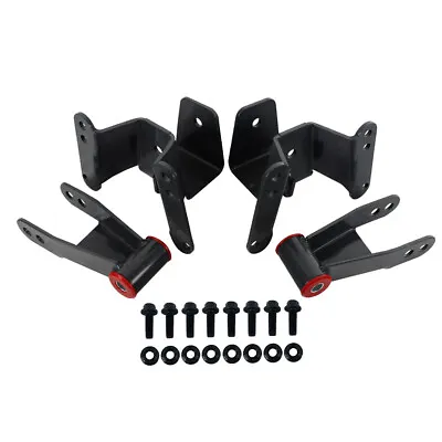 4  Rear Drop Shackle Hanger Leaf Spring Lowering Kit For 1973-1987 Chevy C10 2WD • $63.25