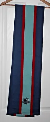 £15 • Buy Ryder & Amies University Wool Double Thick Scarf Cambridge Outfitters Blue Red