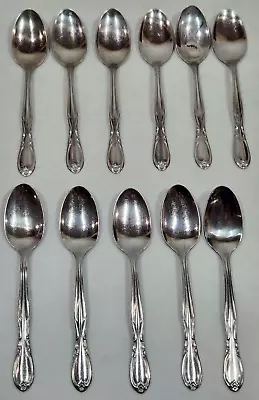 Vintage 11 Piece Superior Chapel Hill Silverware Flatware Soup Spoons Lot Tea • $21.99