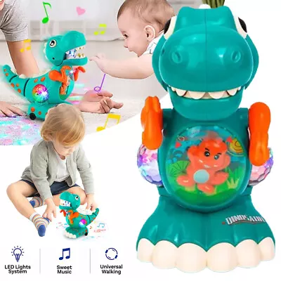 Activity Dinosaur With Light And Sound Baby Musical Toys For 1-5Year Old Toddler • £12.69