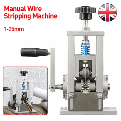 Manual Wire Stripping Machine Cables Scrap Recycle Alloy Steel Cable Stripper UK • £35.99
