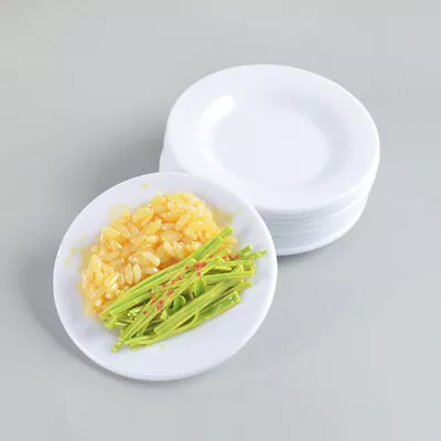 1pc 9cm Dishes Plate Tableware Dolls House Furniture Miniatures Kitchen Toy • $5.91