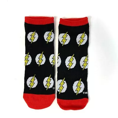 THE FLASH LOW-CUT SOCKS Black Dc Comic Ankle No-show Men/women UNISEX ADULT OSFM • $2.79