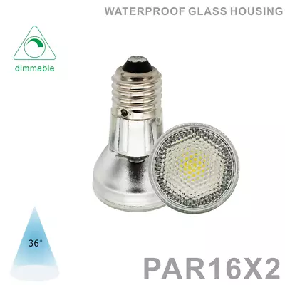 2 Pack PAR16 Led Spot Light Bulb Dimmable AC/DC 110V E26 Down Lamp Narrow Beam • $18.25