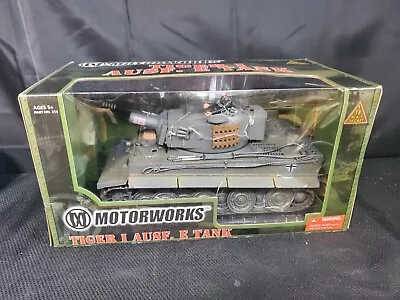 NEW 2004 Motorworks Military Vehicle German Panzer Tiger I Ausf. E Tank 1:18 • $156