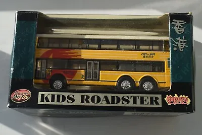 Hong Kong City Bus Die Cast.  Approx 95mm Long.  In Sealed Box. • £3.50