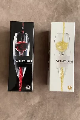 Vinturi Red And White Wine Aerators With No Drip Bases  • $37