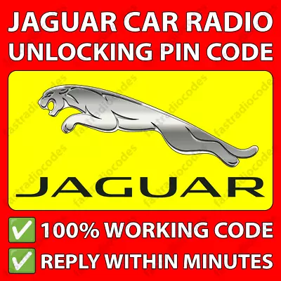 ✅jaguar Radio Code Decode Pin Unlocking Xj Xj40 X-type Daimler S-type Xjr Xj8✅ • £4.79
