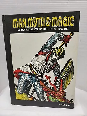 MAN MYTH And MAGIC Volume 15 ~ 1970s Vintage HB Supernatural Encyclopedia • $8