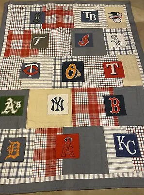 Pottery Barn Kids MLB Baseball Team Quilt Twin Size • $55