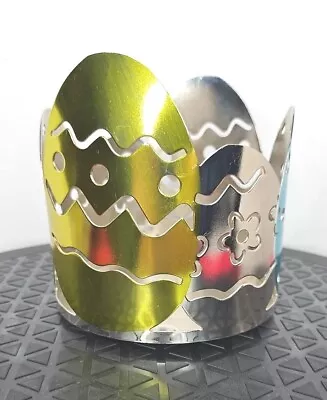 Sonoma Life & Style Easter Egg Stainless Steel Candle Holder 3 Wick Sleeve  • $8.63