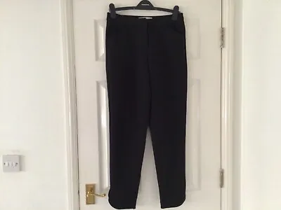 £6.75 • Buy Ladies Black Peg Leg Trousers. Front Pockets. Zip Do Up. Size 12