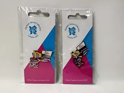 Official Olympic 2012 London Venue Collectors Pin Beach Volleyball NEW LOT OF 2 • $4.25