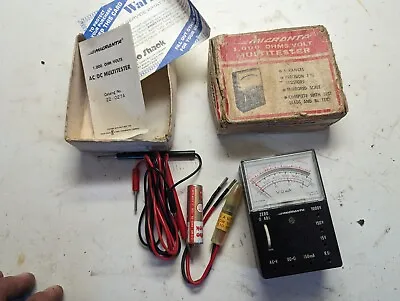 Vintage NOS Boxed NIP Radio Shack Micronta 22-027A AC/DC Multi-tester Multimeter • $46