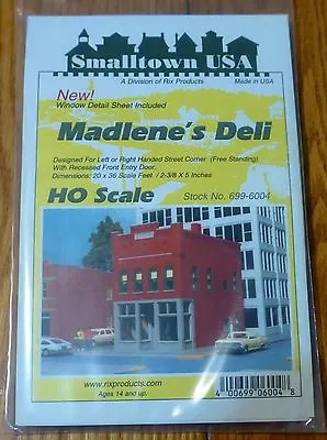 Smalltown USA HO #699-6004 Madlene's Deli (Building Kit) Plastic • $15.25