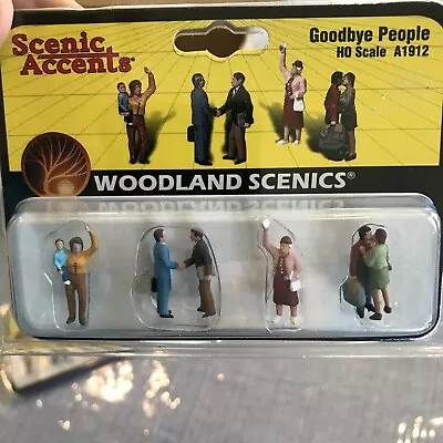 HO Scale - Goodbye People Hello Welcome Figures￼ Woodland Scenics A1912 • $8.95