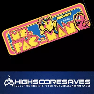 Ms Pacman Free Play And High Score Save Kit Arcade - Fast And Original Versions • $85