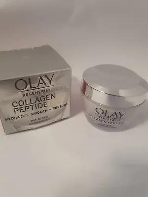 Olay Regenerist Collagen Day Cream 50ml Peptide 24 | Hydrate | Smooth | Restore • £13.89