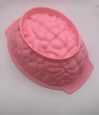 Silicone Brain  Cake Mold 9 Inch Mold Halloween Desserts Bundt Cake • $15