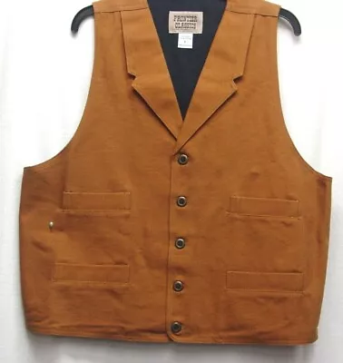 Frontier Classics Old West Victorian Rustic Brown Single Breasted Vest S-3X • $54