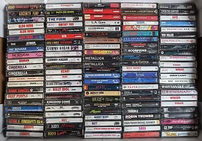 80s Hard Rock Cassette Tape Lot (U-PICK) *Untested • $4