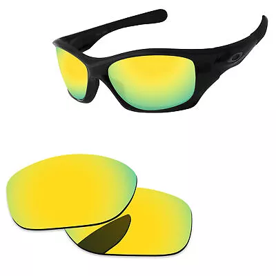 PapaViva 24K Golden Polycarbonate Replacement Lens For-Oakley Pit Bull OO9127 • $13.95