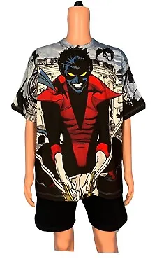 Mens Marvel UNGUIDED IMAGERY NIGHT CRAWLWER AOP Shirt • $85