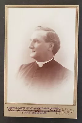 Antique Cabinet Card Pastor? Horton Or Finn Photos Minneapolis MN • $3