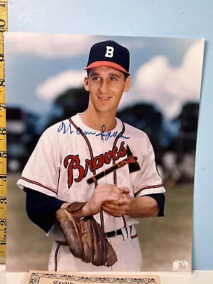 Official MLB Warren Spahn Milwaukee Braves HOF Autographed Photo W/COA • $50