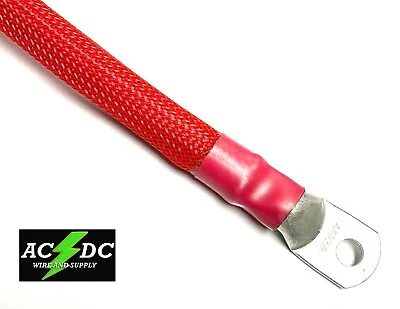 4/0 AWG RED BRAIDED Copper Battery Cable Power Wire Car Inverter RV  • $158.88