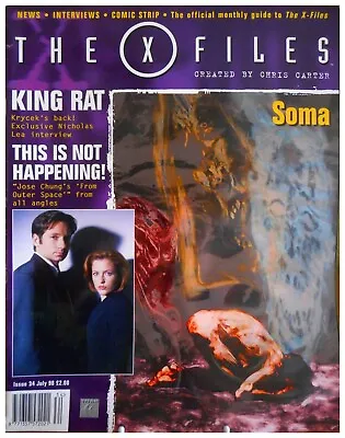 X-FILES 👽 1998 OFFICIAL MAGAZINE #34 👽 July 1998 Features Comic Strip • £5.55
