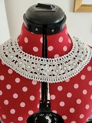 Collar Embroidery Lace Applique Flowers • £5