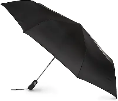 Totes Blue Line Golf Size Auto Open/Close Umbrella Water Repellent Black  • $41.04