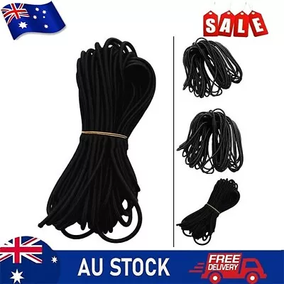 Premium 6mm Elastic Bungee Cord Tie Down For Boats And Trailers (Black) • $23.33