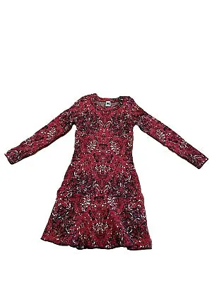 SUPER CUTE! Missoni Dress Women's 40 Red Intarsia Marble Knit Wool Blend • $6