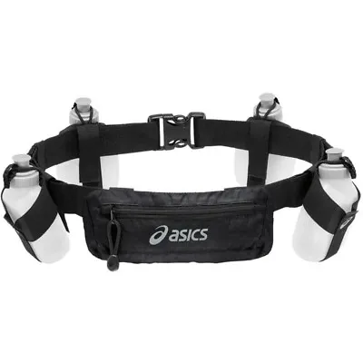 ASICS Four Bottle Belt. Zippered Bag. Reflective. Adjustable. Retail $30.00  • $18