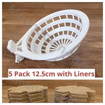 5 X Large Canary Nest Pans And Liners For Cage Aviary Birds Etc • £14.45