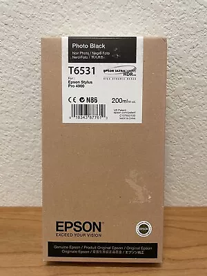 NEW Epson T6531 Photo Black Ink For Stylus Pro 4900 OEM Genuine (EXP 03/2018) • $50