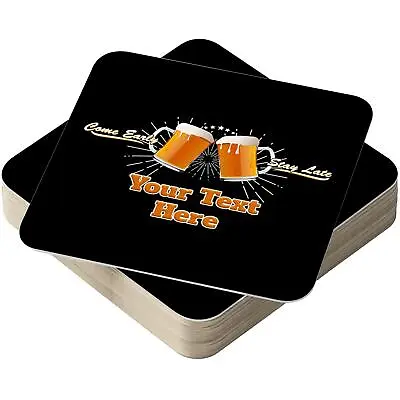 Personalised Beer Mats In Packs Round Or Square - CO-CARD-DI046P - ADD TEXT • £27.99