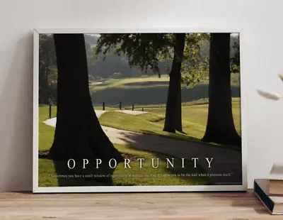Golfing Motivational Poster Art Print Golf Course Wall Decor Golfer Artwork Gift • $9.95