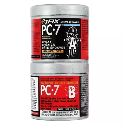 PC-7 Epoxy Adhesive Paste Two-Part Heavy Duty 1/2Lb In Two Cans • $15.38