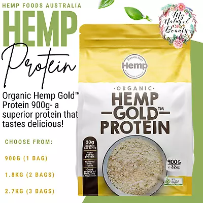 Essential Hemp Organic Hemp Gold Protein 900g 1.8kg Or 2.7kg- On Sale • $59.95