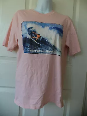 L.O.G.G. Label Of Graded Goods H&M Women's XS Pink Waikiki Beach Hawaii T-Shirt • $13.90