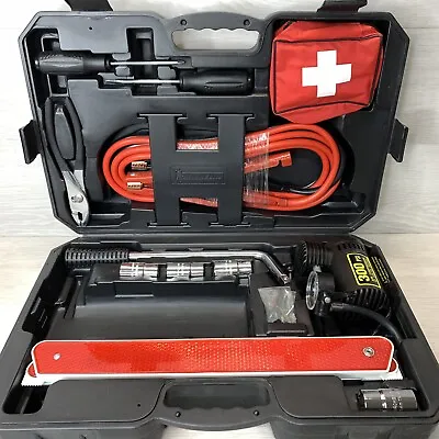 Michelin Car Emergency Roadside Tool Kit Air Compressor Jumper Cables • $44