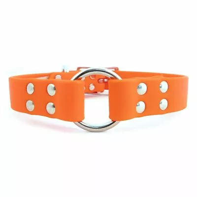 Auburn Leathercrafters Sparky’s Center Ring Hunting Dog Collar Blaze Orange USA • $42