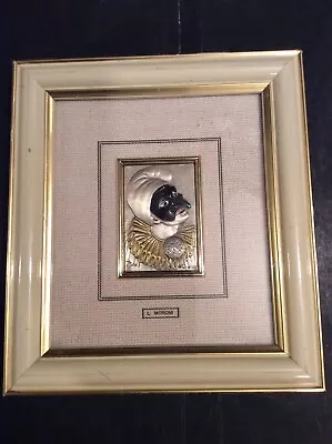 Vintage: Framed Italian Art In Sterling Silver Repousse' Metalwork ~ L Moroni • $75