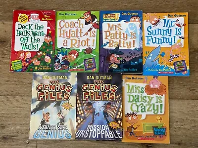 Lot Of 7 Dan Gutnam Children Books-The Genius Files My Weird School... • $8