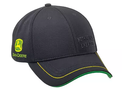 £29.95 • Buy John Deere Rubberprint Nothing Runs Like A Deere Baseball Cap Black One Size