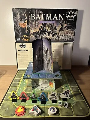 Vintage 1992 Batman Returns 3D Board Game Penguin Catwoman Parker Bros COMPLETE • $24